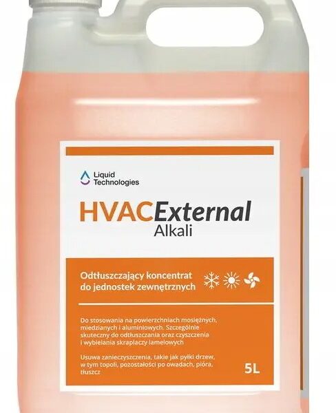 HVAC Externa Alkali środek do czyszczenia klimatyzatorów, jednostek zewnętrznych koncentrat 5 l – LIQUID TECHNOLOGIES