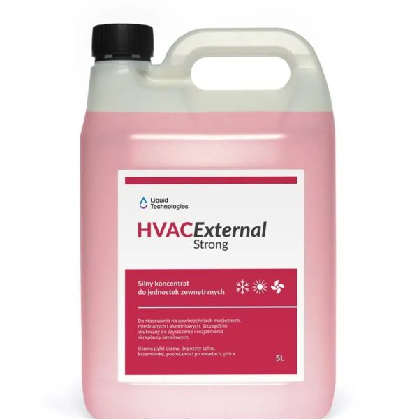 HVAC External Strong środek do czyszczenia klimatyzatorów, jednostek zewnętrznych koncentrat 5 l – LIQUID TECHNOLOGIES