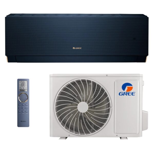 Klimatyzator ścienny 3,5 kW komplet SPLIT – GREE Clivia Navy Blue CL12N (GWH12AUCXB-K6DNA1A/I + GWH12AUCXB-K6DNA1A/O)