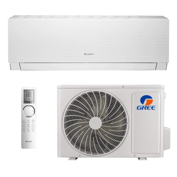 Klimatyzator ścienny 3,5 kW komplet SPLIT – GREE Clivia White CL12W (GWH12AUCXB-K6DNA1A/I + GWH12AUCXB-K6DNA1A/O)