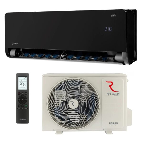 Klimatyzator ścienny 3,5 kW SPLIT (komplet) – ROTENSO Versu Mirror 3,5 kW (VM35Xi R15, VM35Xo R15)