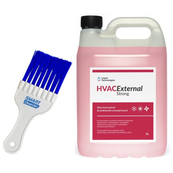Koncentrat do czyszczenia klimatyzatorów (jedn.zewn.) HVAC External Strong 5 L + SmartCleanAir szczotka