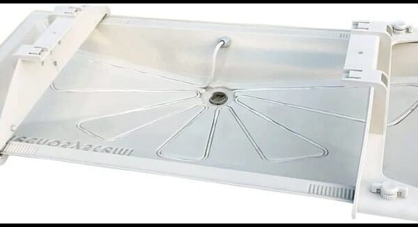Taca ociekowa „Blue river” 850×400 mm + kabel grzewczy 6 m + uchwyty mocujące – SMART CLIMA SCD300069